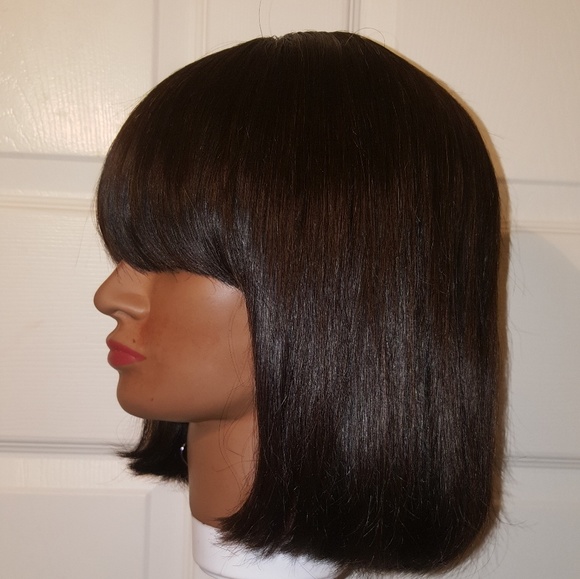 NEW Hand-made 100% Human Hair Bob w/Lace Closure - Picture 2 of 6